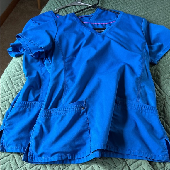 Blue Scrub Tops - Picture 1 of 1